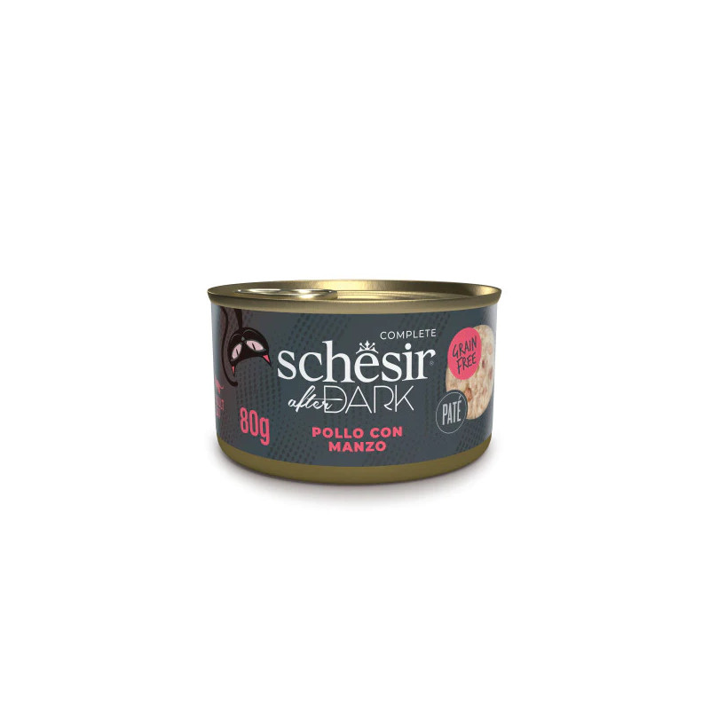 GATTO SCHESIR DARK 80GR PATÈ POLLO MANZO