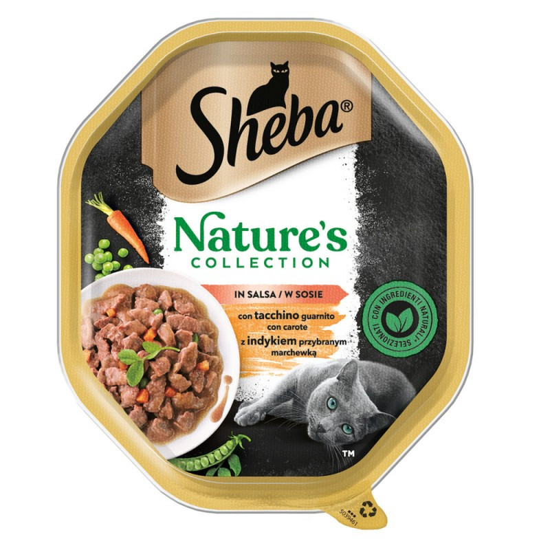 GATTO SHEBA 85GR NATURES COLLECTION SALSA TACCHINO CAROTE