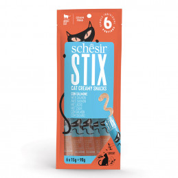 GATTO SCHESIR STIX CREAMY 6X15GR SALMONE