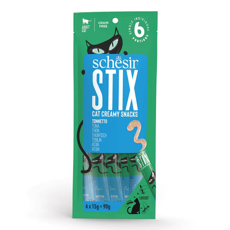 GATTO SCHESIR STIX CREAMY 6X15GR TONNO