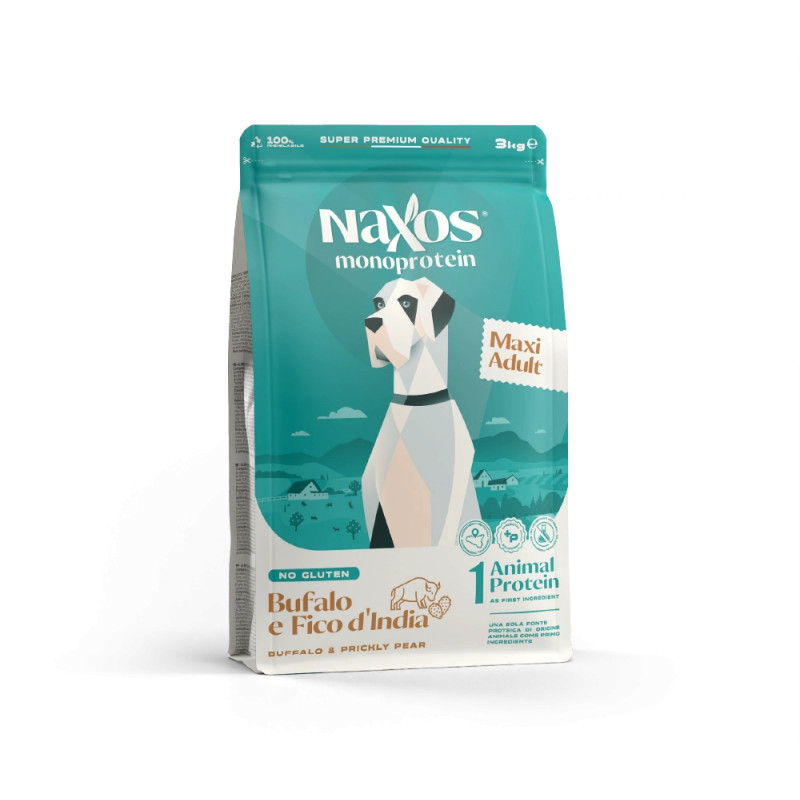 CANE NAXOS ADULT 3KG MAXI BUFALO FICO D INDIA