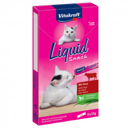 GATTO SNACK VITAKRAFT LIQUID 90GR MANZO