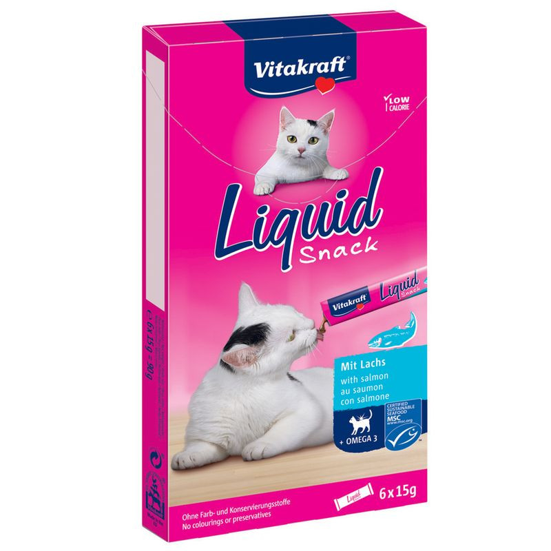 GATTO SNACK VITAKRAFT LIQUID 90GR OMEGA3