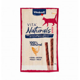 GATTO SNACK VITAKRAFT NATURAL STICKS POLLO 4X4GR