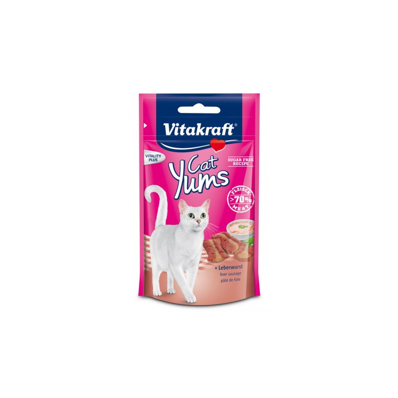 GATTO SNACK YUMS VITAKRAFT 40GR PATE DI FEGATO