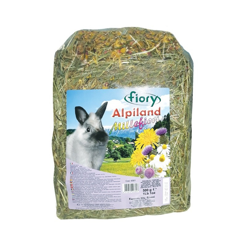 FIENO ALPILAND WHITE MILLEFIORI FIORY 500GR