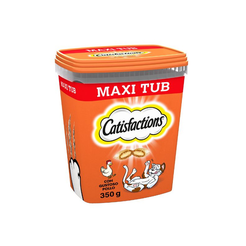 GATTO SNACK CATISFACTIONS 350GR POLLO