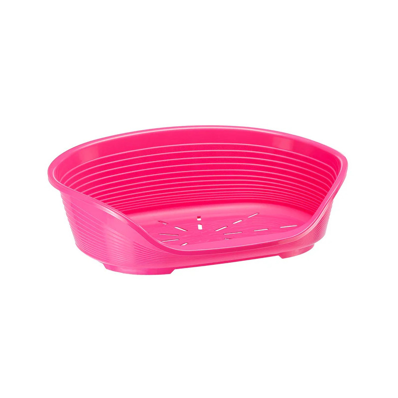 CUCCETTA SIESTA DELUXE 2 PLASTICA OVALE 43X28 ROSA/FUX