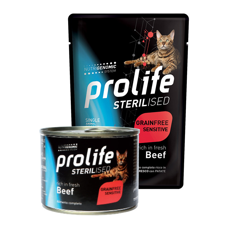 GATTO PROLIFE STERILISED MANZO 85G BUSTA