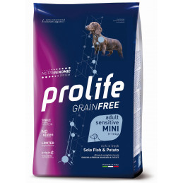 CANE PROLIFE ADULT GRAIN FREE SOGLIOLA E PATATE 600G MINI