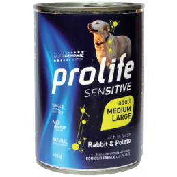 CANE PROLIFE ADULT SENS CONIGLIO/PATATE M/L 400G