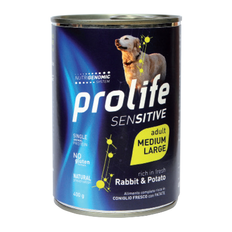 CANE PROLIFE ADULT SENS CONIGLIO/PATATE M/L 400G