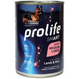 CANE PROLIFE ADULT SMART AGNELLO E RISO M/L 400G