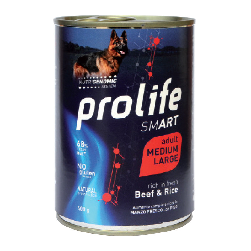 CANE PROLIFE ADULT SMART MANZO E RISO M/L400G