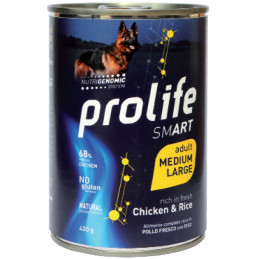 CANE PROLIFE ADULT SMART POLLO E RISO M/L 400G