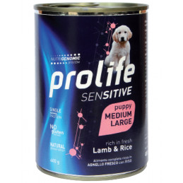 CANE PROLIFE PUPPY SENS AGNELLO RISO M/L 400G