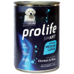 CANE PROLIFE PUPPY SMART POLLO E RISO M/L 400G