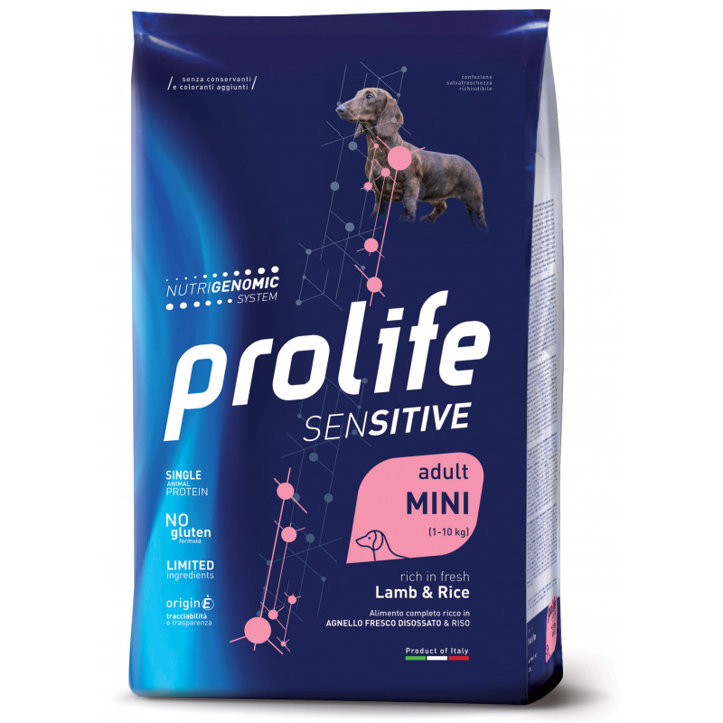 CANE PROLIFE SENSITIVE ADULT AGNELLO RISO 2KG MINI