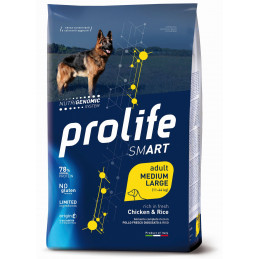 CANE PROLIFE SMART ADULT MED/LARGE POLLO RISO 12KG