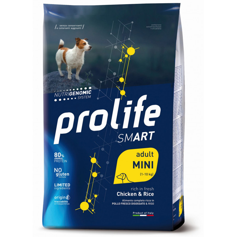 CANE PROLIFE SMART ADULT POLLO RISO 2KG MINI