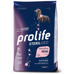 CANE PROLIFE STERILISED SENS MAIALE E RISO 2 KG MINI