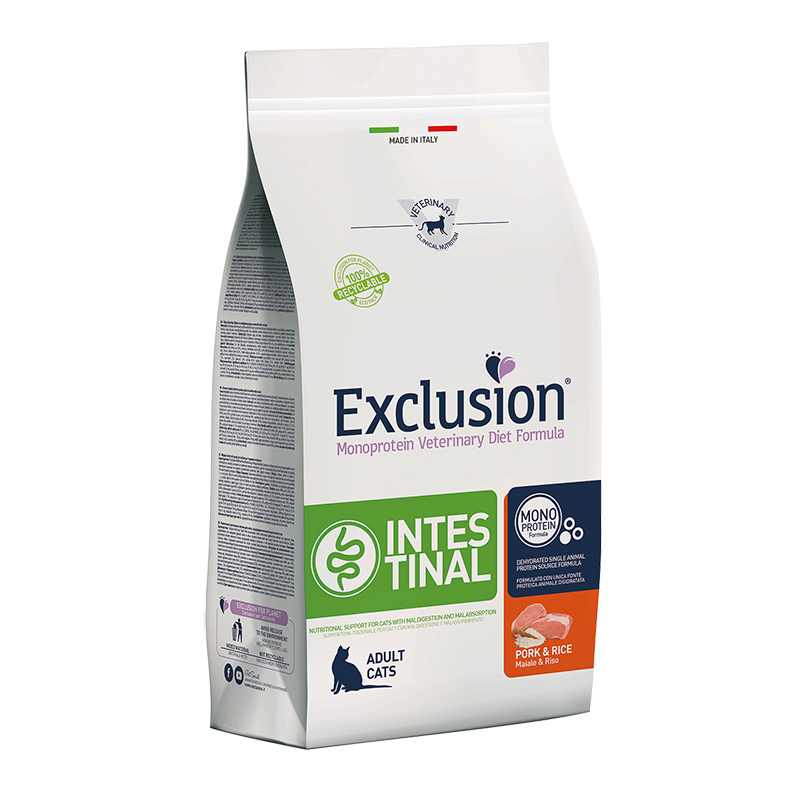 GATTO EXCLUSION DIET INTESTINAL 1.5KG MAIALE