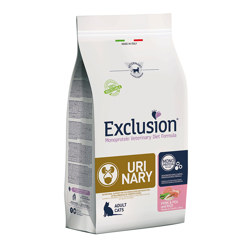 GATTO EXCLUSION DIET URINARY 1.5KG MAIALE