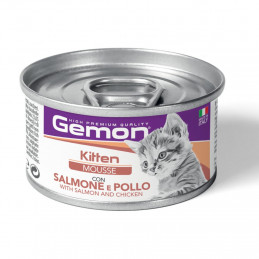 GATTO GEMON MOUSSE 85GR KITTEN SALMONE POLLO