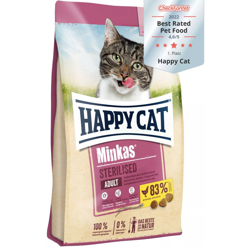 GATTO HAPPYGATTO MINKAS STERILISED 10KG POLLO