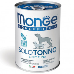 CANE MONGE SOLO PATE 400GR TONNO