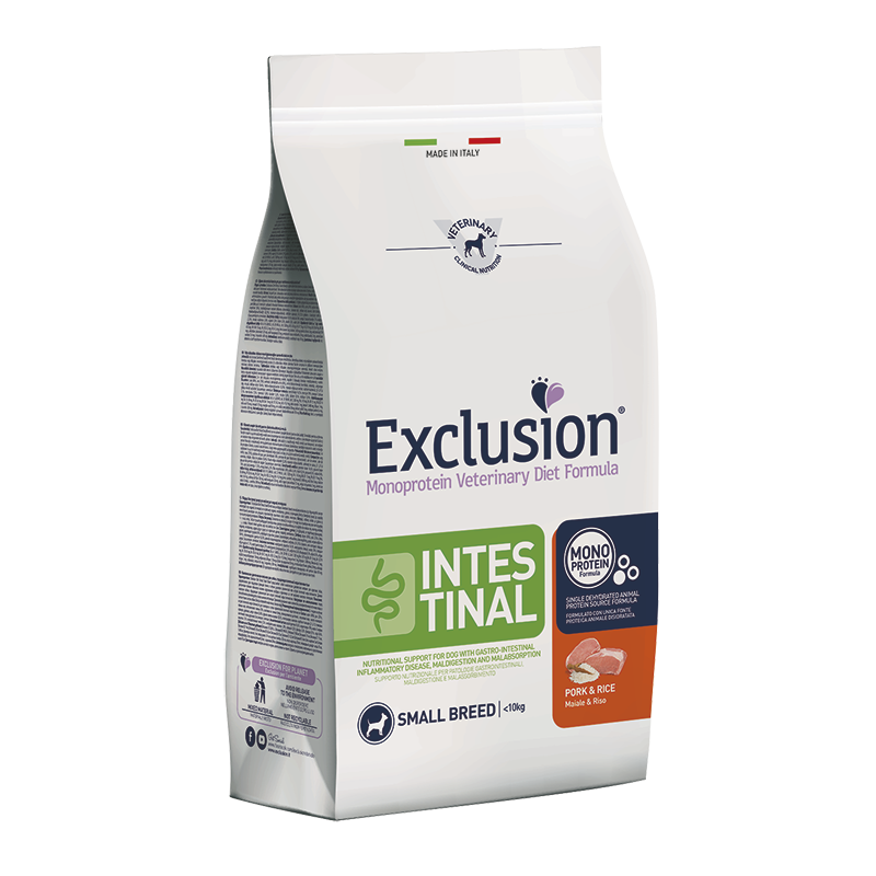 CANE EXCLUSION DIET INTESTINAL 7KG SMALL MAIALE  RICE