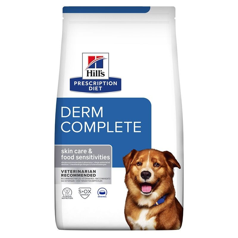 CANE HILLS PDIET 10KG DERM COMPLETE