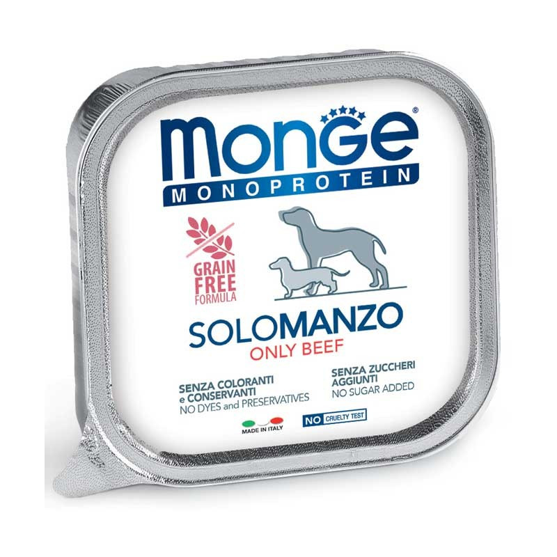 CANE MONGE SOLO 150GR MANZO