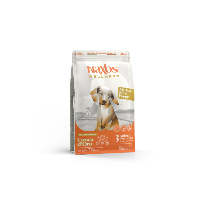 CANE NAXOS PUPPY WELLLNES 12KG MED/MAX CONCA D ORO