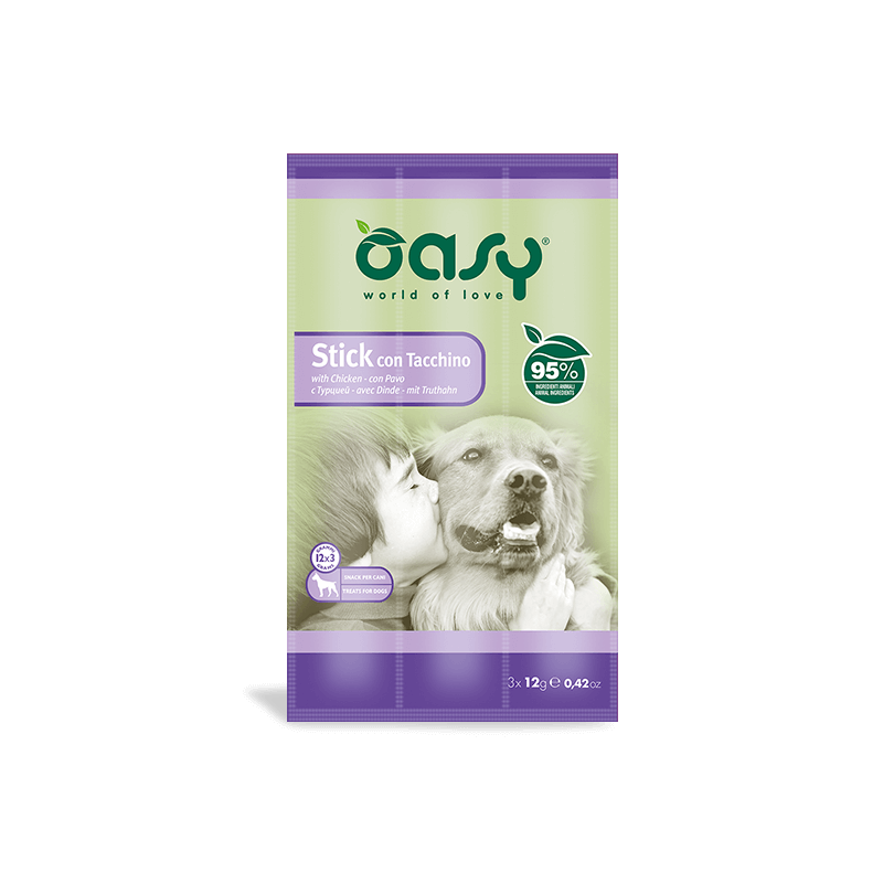 CANE SNACK STICK OASY 3X12GR TACCHINO