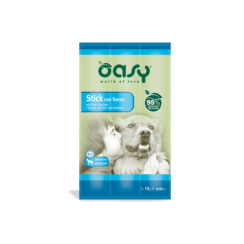 CANE SNACK STICK OASY 3X12GR TONNO