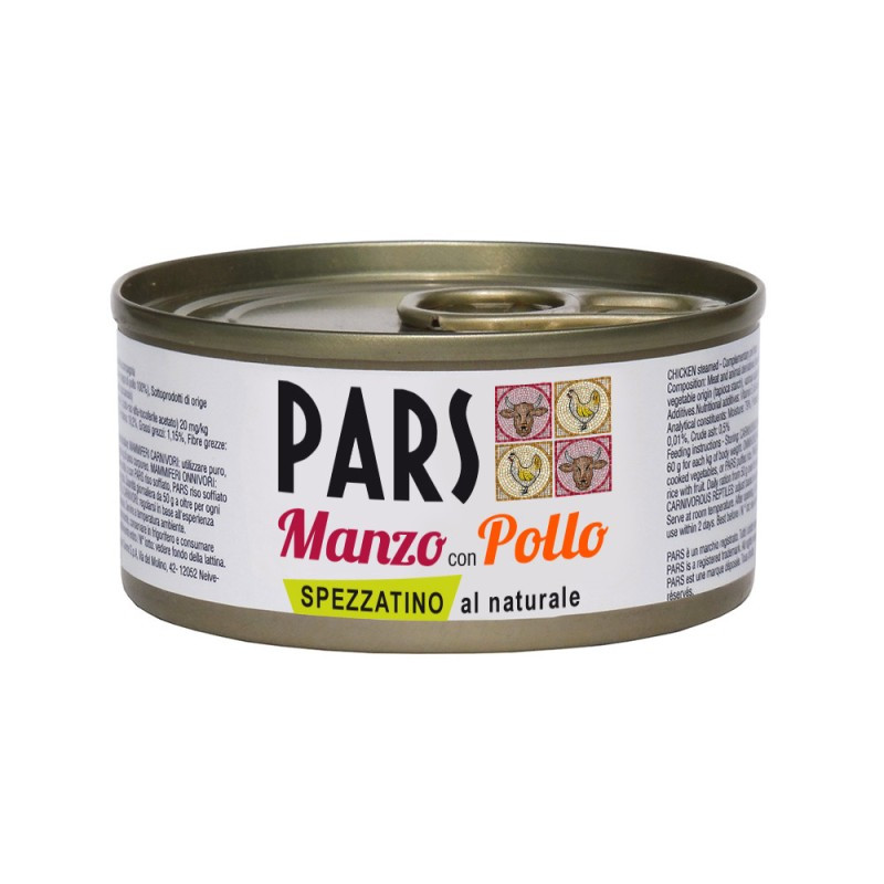 CANE/GATTO PARS 70GR SPEZZATINO MANZO CON POLLO