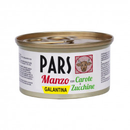 CANE/GATTO PARS 95GR GALANTINA MANZO CON CAROTE E ZUCCHINE