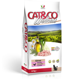 CAT&CO WELLNESS KITTEN 1.5KG POLLO RISO