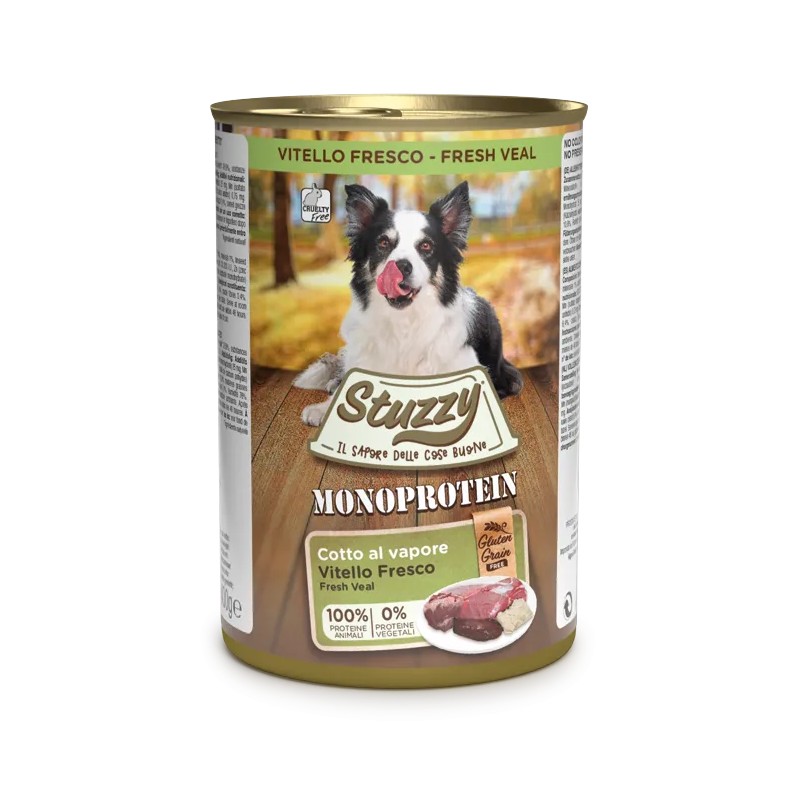 DOG STUZZY MONOPROTEICO 400GR VITELLO LATTINA