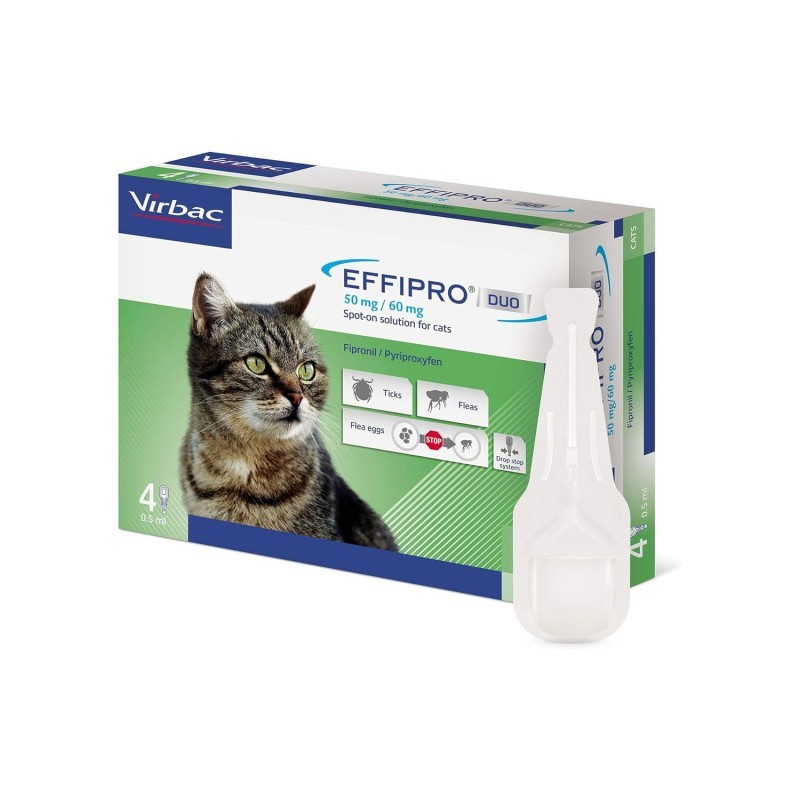 ANTIPARASSITARIO VIRBAC EFFIPRO DUO GATTO 1 FIALA