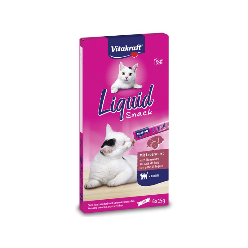 CAT SNACK VITAKRAFT LIQUID 90GR FEGATO