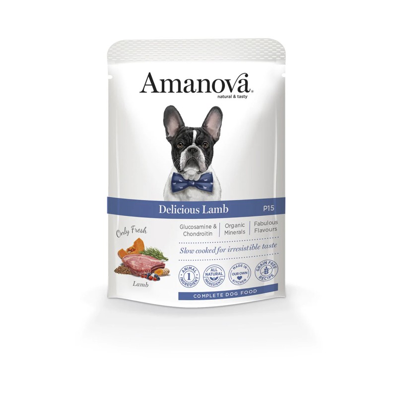 CANE AMANOVA BUSTA 100GR P15 AGNELLO