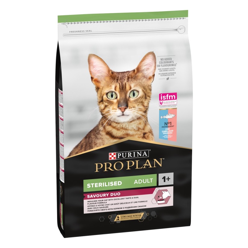 GATTO PROPLAN STERILISED 10KG MERLUZZO TROTA