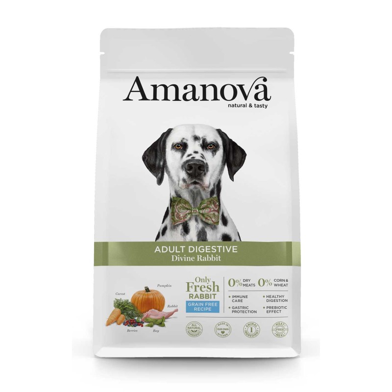 CANE AMANOVA DIGESTIVE ADULT DIVINE CONIGLIO 2KG