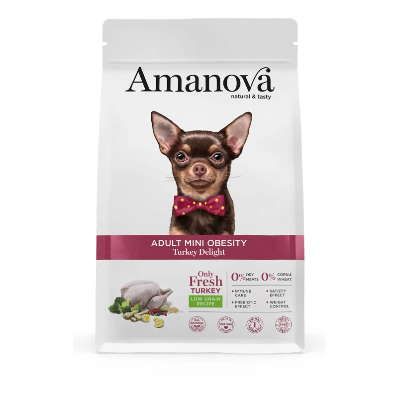 CANE AMANOVA OBESITY MINI ADULT 800GR TACCHINO