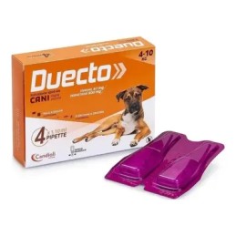 ANTIPARASSITARIO DUECTO 4 PIPETTE MONODOSE CANI 4 - 10 KG