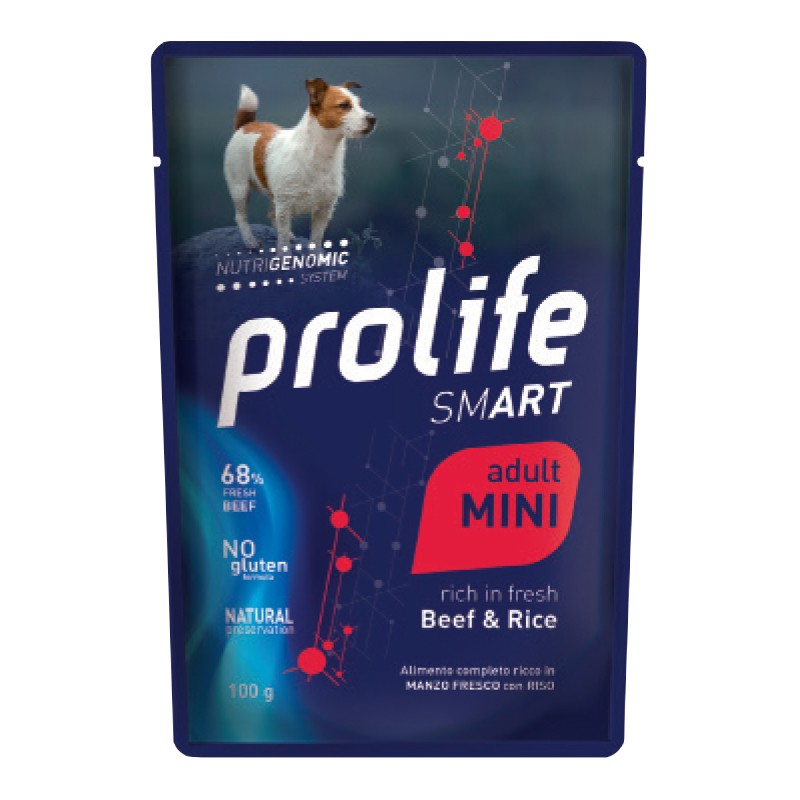 CANE PROLIFE ADULT SMART MANZO E RISO MINI 100G