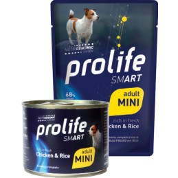 CANE PROLIFE ADULT SMART POLLO E RISO MINI 100G