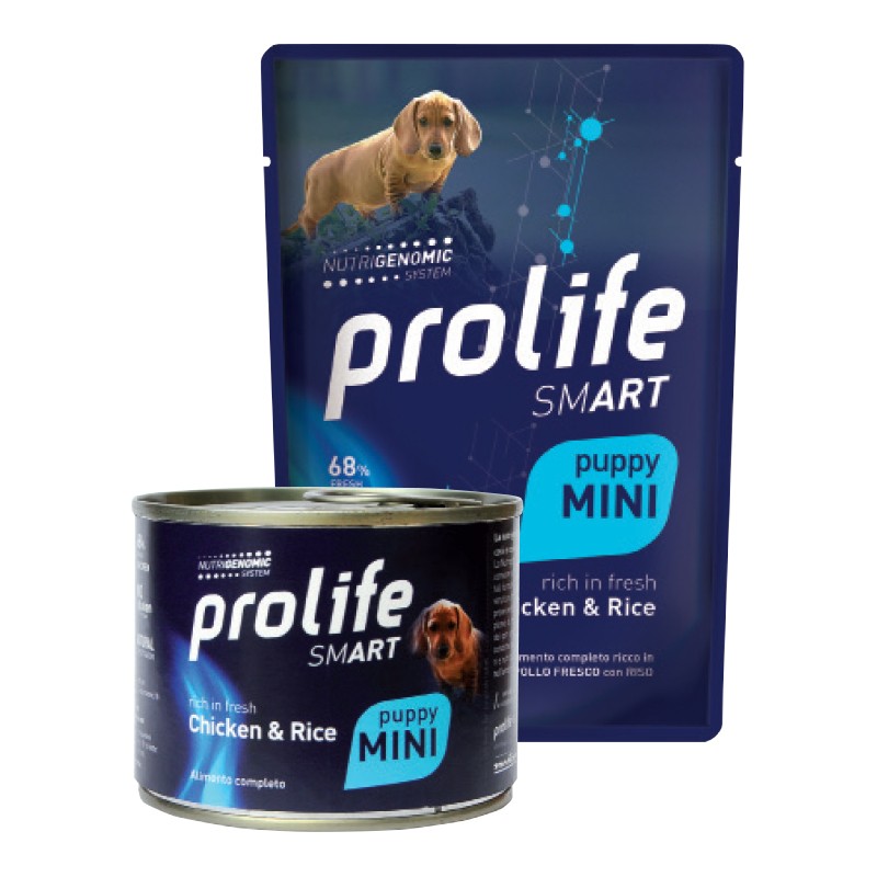 CANE PROLIFE PUPPY SMART POLLO E RISO MINI 100G